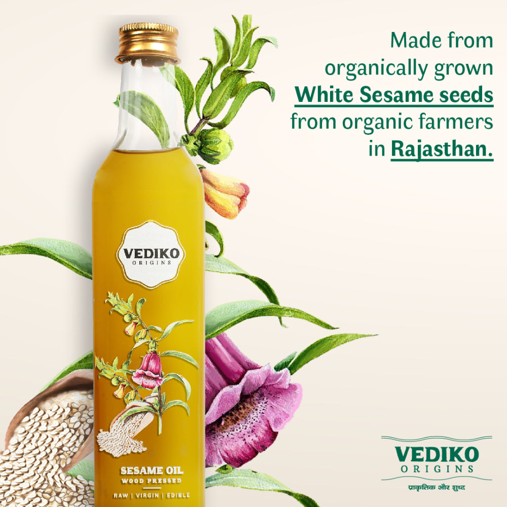 White Sesame Oil | Wood Pressed