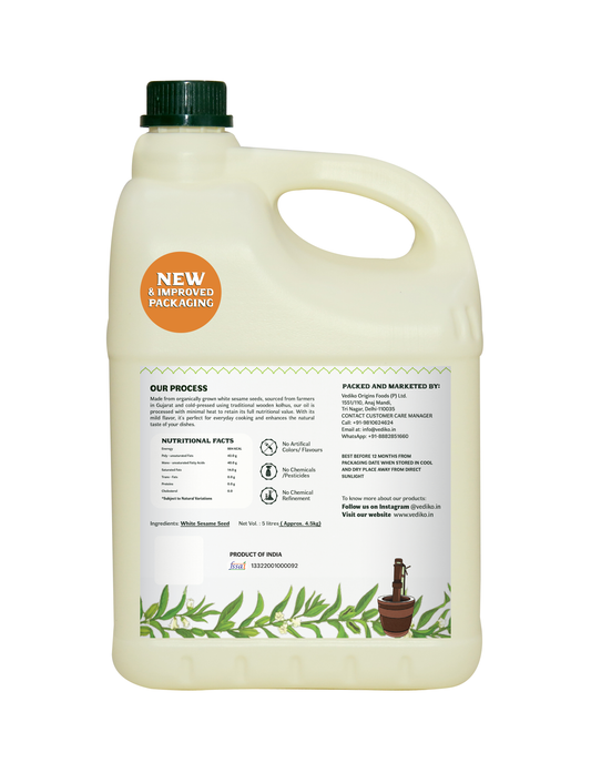 White Sesame Oil | Wood Pressed