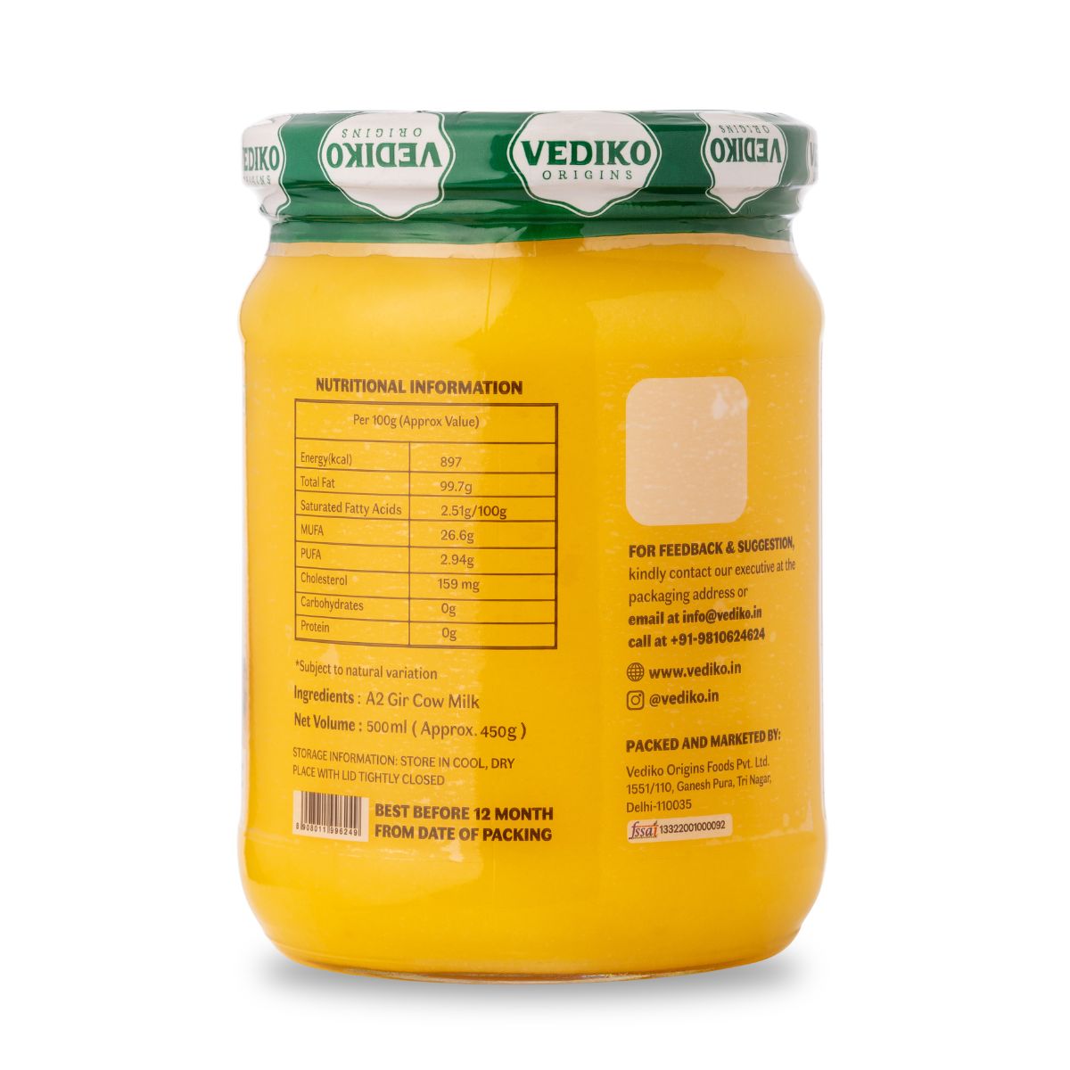 A2 Gir Cow Ghee